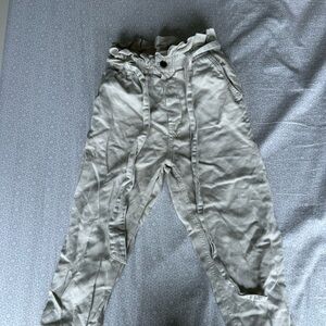 (2/$20) Aerie Cream Paperbag Waist Pants